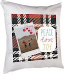 Μαξιλάρι Χριστουγέννων Peace Love Joy 40 X 40 Ε...