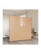 vidaXL Flurmöbel & Aufbewahrung Beige 175x50x180cm