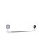 Bathroom Hanger Stainless Steel ABS 2 Suction Cups 58.5x5.4x11.8cm White Inox Mrshome Df-0083000
