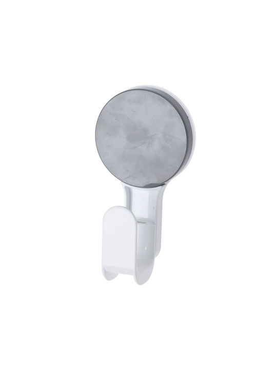 Άγκιστρο Abs Βεντούζα 6.5x4.5x12.5cm White Grey Knob Mrshome Mrshome Df-0082000
