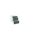 D60 3f B Floor Kitchen Dresser Green 60x60x85cm