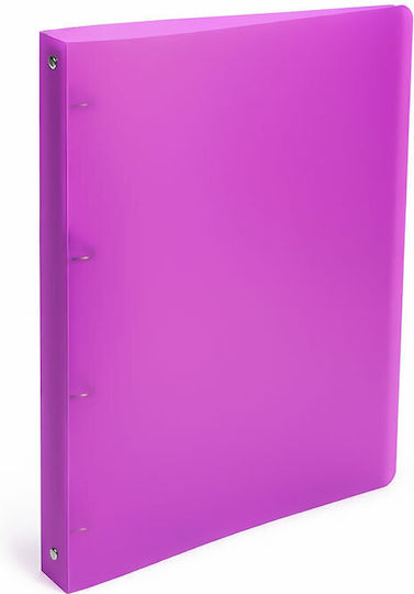 Klemmbrett Pp 25x32x2 4 Ringe 2cm Rücken A4 Fuchsie