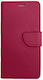 Husă Book Din Silicon Burgundy Redmi Note 15 Pro 4G