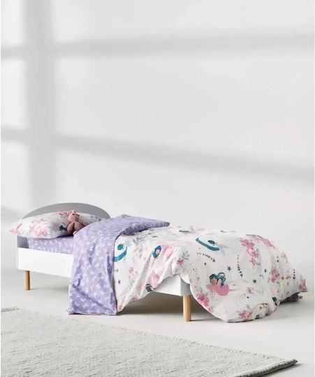 Kentia Σετ Σεντόνια Ημίδιπλα Βαμβακερά Multi 190x270cm 3τμχ