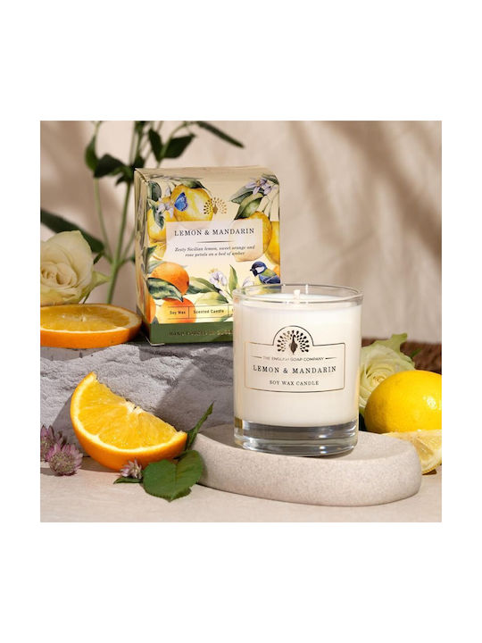 The English soap Company Ароматична Свещ от Соя в Буркан с Аромат на Лимон