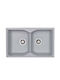 Sanitec 322 Classic Ένθετος Νεροχύτης Inox Μ81xΠ50cm Καφέ