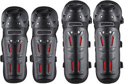 Set Protecție Genunchi Coturi Motocicletă Durabil Abs Ușor Confortabil Reglabil Motocicletă Scuter Atv Enduro Bicicletă Fixato Negru Set Protecție Genunchi Coturi Motocicletă Durabil Abs Ușor Confortabil Reglabil Motocicletă Scuter Atv Enduro Bicicletă Fixato Negru
