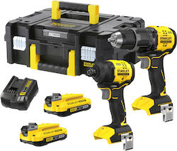 Stanley SFMCK201D2T-QW Σετ Κρουστικό Δραπανοκατσάβιδο & Παλμικό Κατσαβίδι