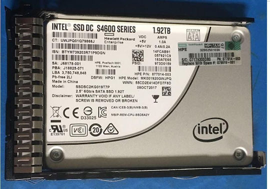HP SSD 1.9TB Тип 2.5'' W125998736