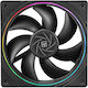 Thermalright TL-S12 Ventilator Carcasă 120mm (1500rpm / 47.6cfm) cu Iluminare RGB Negru