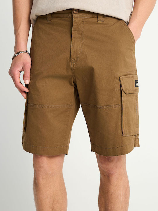 Funky Buddha Men's Cargo Bermuda Wood FBM013-030-03-Wood