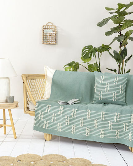 Nima Armchair Throw P180xW180cm Green Nima Armchair Throw P180xW180cm Green