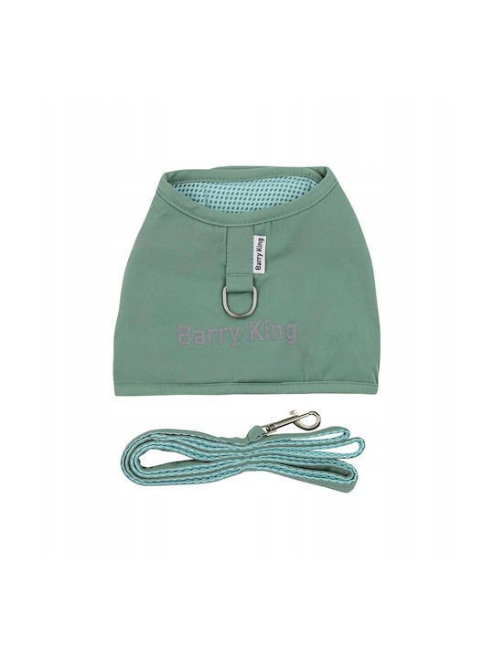 Set Harness+leash Dog Green Nylon Canvas Size Xl