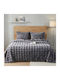 Olia Home Furry Blanket Super Double 220x240cm Gray