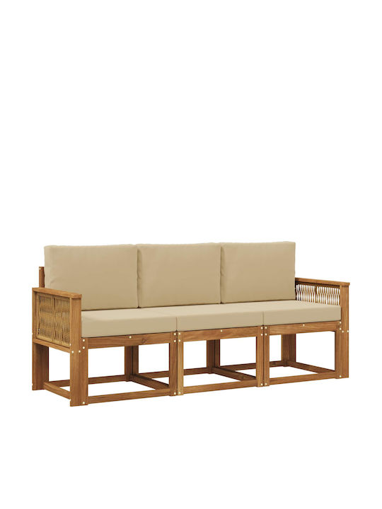 Canapea Triplu Exterior Cu Perne 189.5x63x73cm