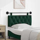 vidaXL Fabric Bed Headboard Pillow Green 110x55cm