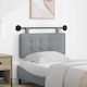 vidaXL Fabric Bed Headboard Pillow Gray 90x55cm