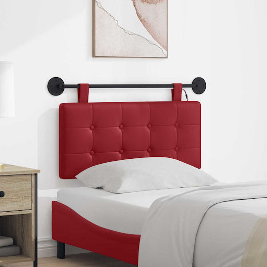 vidaXL Metallic Red Bed Headboard Cushion 100x55cm