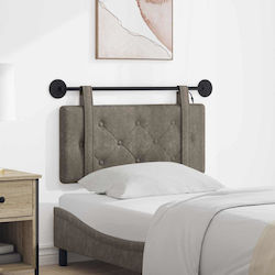 vidaXL LED Cushion for Headboard in Grey Faux L...