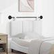 vidaXL Fabric Bed Headboard Pillow White 110x55cm
