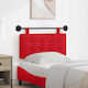 vidaXL Metallic Red Bed Headboard Pillow 100x55cm