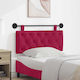 vidaXL Fabric Bed Headboard Cushion Red 110x55cm