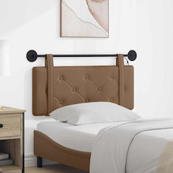 vidaXL LED Cushion for Headboard in Brown Faux ...