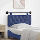 vidaXL Fabric Bed Headboard Cushion Blue 110x55cm