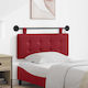 vidaXL Metallic Red Bed Headboard Pillow 110x55cm