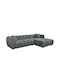 Lykke Γωνιακός Καναπές με Δεξιά Γωνία Γκρι 280x89x70εκ.