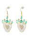 Loisir Gold Plated Turquoise Earrings
