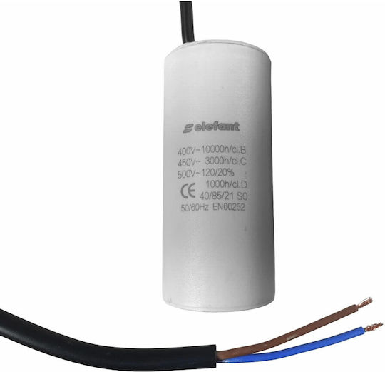 Cbb60 Capacitor Wires 18µf 35x62mm 450v Elefant