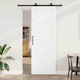 Sliding Door Orkdal White 83 x 232 cm Solid Pin...