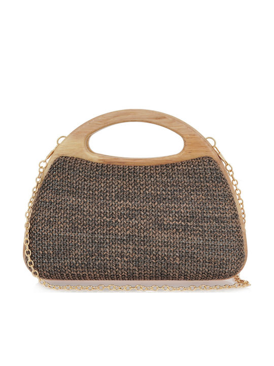 Exe Straw Women's Handbag Brown