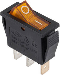 On-Off Switch Lamp 20A 230VAC Orange Set 5 Pieces