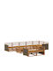 vidaXL Garden & Outdoor Furniture Sets Living Room Set Pieces Painted 9 Pieces