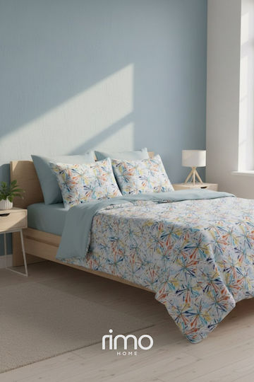 SteweHome Cotton Duvet Cover Set 200x220cm Double With 2 Pillowcases Yellow
