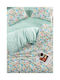 SteweHome Cotton Duvet Cover Set 160x220cm Single With Pillowcase White