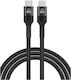 Powertech USB 2.0 Kabel USB-C männlich - USB-C 60W PD Schwarz 1m PTR-0201