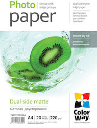 ColorWay PMD220020A4 Матов A4 (21x30) 20 Брой Крила ColorWay PMD220020A4 Матов A4 (21x30) 20 Брой Крила