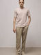 Short Sleeve Beige Blouse