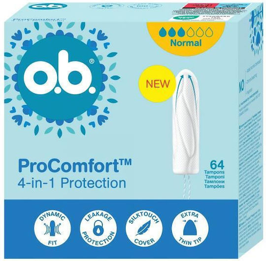 O.b Procomfort Normal Tampons 64 Pcs