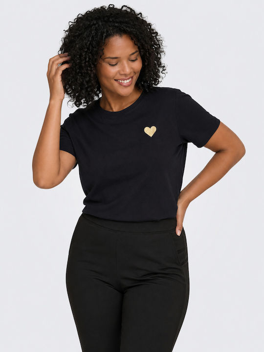 Only Carmakoma Women's Black T-shirt