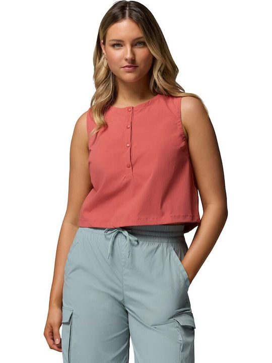 Columbia Chill Women's Sleeveless Blouse Coral