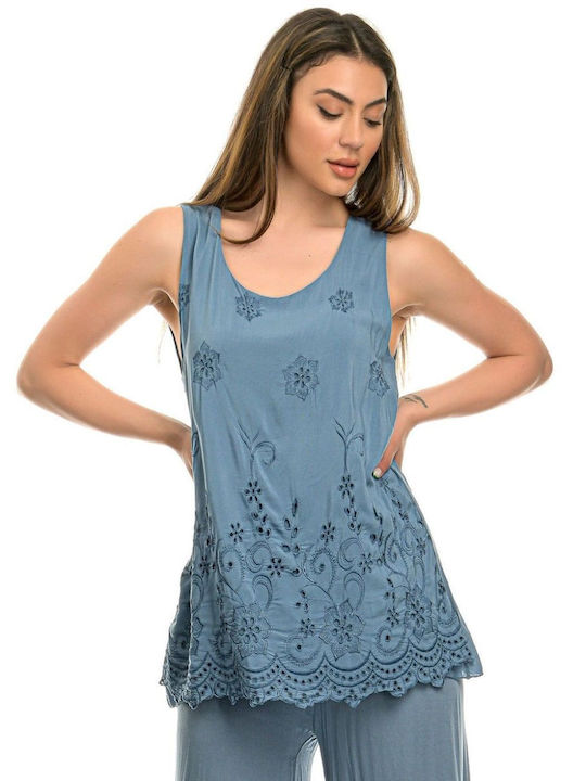 M Made In Italy Blusen Für Damen Blau