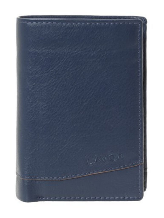 Lavor Leather Men's Wallet With RFID Blue