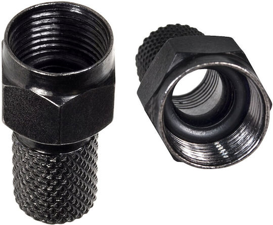 Maclean Energy Βύσμα F-Connector Μαύρο MCTV-903