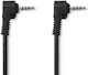 Nedis 3.5mm Male To 3.5mm Male Silver 2m Audio Cable With Gold Plated Terminals CVGL22000BK20