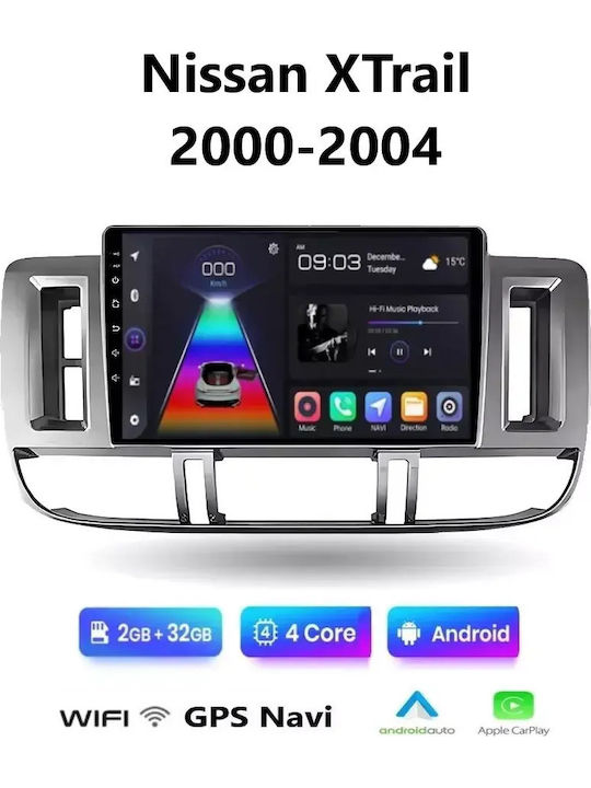Sistem Audio Auto pentru Nissan X-Trail 2000-2004 (Bluetooth/USB/WiFi/GPS/Apple CarPlay/Android Auto) cu Ecran Tactil 9"