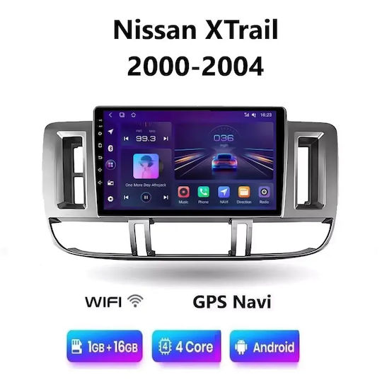Ηχοσύστημα Αυτοκινήτου για Nissan X-Trail 2000-2004 (Bluetooth/USB/WiFi/GPS/Apple-Carplay/Android-Auto) με Οθόνη Αφής 9"